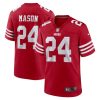 Men's San Francisco 49ers #24 Jordan Mason Red Stitched Game Jersey - Custom Name