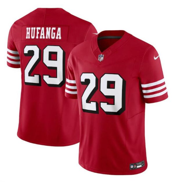 Men's San Francisco 49ers #29 Talanoa Hufanga New Red 2023 F.U.S.E. Stitched Football Jersey - Custom Name