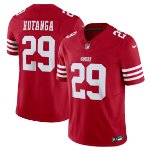 Men's San Francisco 49ers #29 Talanoa Hufanga Red 2023 F.U.S.E. Vapor Untouchable Limited Stitched Football Jersey - Custom Name