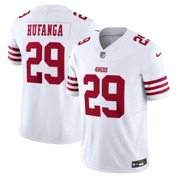 Men's San Francisco 49ers #29 Talanoa Hufanga White 2023 F.U.S.E. Vapor Untouchable Limited Stitched Football Jersey - Custom Name