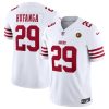 Men's San Francisco 49ers #29 Talanoa Hufanga White 2023 F.U.S.E. With John Madden Patch Vapor Limited Stitched Football Jersey - Custom Name