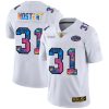 Men's San Francisco 49ers #31 Raheem Mostert 2020 White NFL Crucial Catch Limited Stitched Jersey - Custom Name