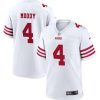 Men's San Francisco 49ers #4 Jake Moody White Stitched Football Game Jersey - Custom Name