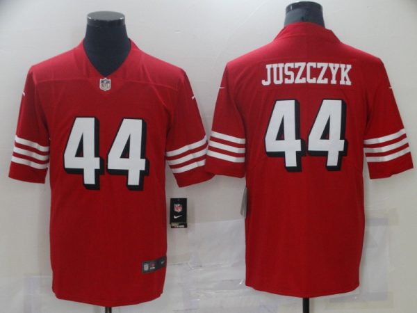 Men's San Francisco 49ers #44 Kyle Juszczyk Red New Vapor Untouchable Limited Stitched NFL Jersey - Custom Name