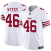 Men's San Francisco 49ers #46 Jon Weeks White 2025 F.U.S.E. Vapor Untouchable Limited Stitched Football Jersey - Custom Name