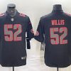 Men's San Francisco 49ers #52 Patrick Willis Black Impact Limited Stitched Jersey - Custom Name