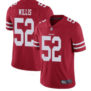 Men's San Francisco 49ers #52 Patrick Willis Red Vapor Untouchable Limited Stitched Jersey - Custom Name