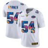 Men's San Francisco 49ers #54 Fred Warner 2020 White NFL Crucial Catch Limited Stitched Jersey - Custom Name
