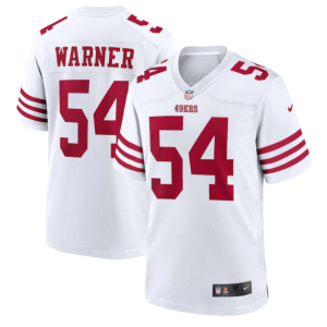 Men's San Francisco 49ers #54 Fred Warner 2022 New White Stitched Game Jersey - Custom Name