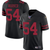 Men's San Francisco 49ers #54 Fred Warner Black 2019 100th Season Vapor Untouchable Limited Stitched NFL Jersey - Custom Name