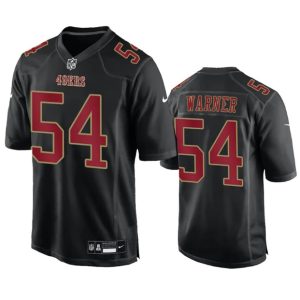 Men's San Francisco 49ers #54 Fred Warner Black Fashion Vapor Untouchable Limited Stitched Football Jersey - Custom Name