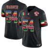 Men's San Francisco 49ers #54 Fred Warner Black Limited Stitched Jersey - Custom Name