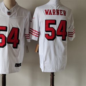 Men's San Francisco 49ers #54 Fred Warner New White F.U.S.E. Vapor Untouchable Limited Stitched Football Jersey - Custom Name