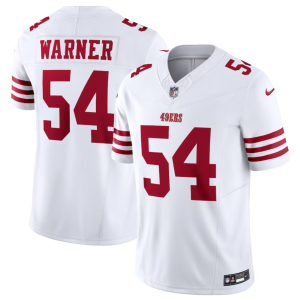 Men's San Francisco 49ers #54 Fred Warner White 2023 F.U.S.E. Vapor Untouchable Limited Stitched Football Jersey - Custom Name