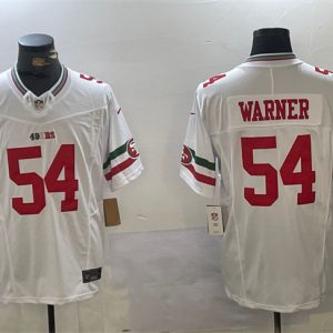 Men's San Francisco 49ers #54 Fred Warner White F.U.S.E. Mexico Vapor Limited Stitched Football Jersey - Custom Name