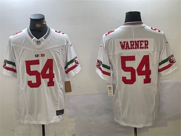 Men's San Francisco 49ers #54 Fred Warner White F.U.S.E. Mexico Vapor Limited Stitched Football Jersey - Custom Name