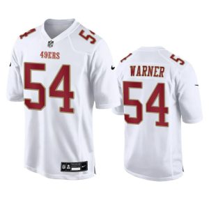 Men's San Francisco 49ers #54 Fred Warner White Fashion Vapor Untouchable Limited Stitched Football Jersey - Custom Name