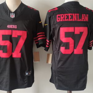 Men's San Francisco 49ers #57 Dre Greenlaw Black 2024 F.U.S.E. Vapor Untouchable Limited Stitched Football Jersey - Custom Name