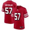 Men's San Francisco 49ers #57 Dre Greenlaw New Red Stitched Game Football Jersey - Custom Name