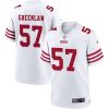 Men's San Francisco 49ers #57 Dre Greenlaw White Stitched Game Football Jersey - Custom Name