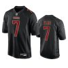 Men's San Francisco 49ers #7 Charvarius Ward Black Fashion Vapor Untouchable Limited Stitched Football Jersey - Custom Name