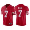 Men's San Francisco 49ers #7 Charvarius Ward Red Vapor Untouchable Limited Stitched Baseball Jersey - Custom Name