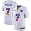Men's San Francisco 49ers #7 Colin Kaepernick White NFL 2020 Crucial Catch Limited Stitched Jersey - Custom Name