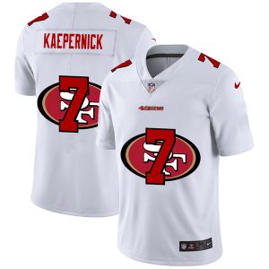 Men's San Francisco 49ers #7 Colin Kaepernick White NFL Stitched Jersey - Custom Name