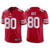 Men's San Francisco 49ers #80 Jerry Rice 2022 New Scarlet Vapor Untouchable Stitched Football Jersey - Custom Name