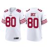 Men's San Francisco 49ers #80 Jerry Rice 2022 New White Stitched Game Jersey - Custom Name