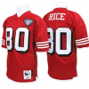 Men's San Francisco 49ers #80 Jerry Rice Red Stitched Throwback NFL Jersey - Custom Name