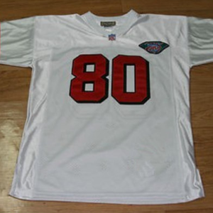 Men's San Francisco 49ers #80 Jerry Rice White Stitched Jersey - Custom Name