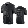 Men's San Francisco 49ers #81 Austin Mack Black Reflective Limited Stitched Football Jersey - Custom Name