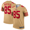 Men's San Francisco 49ers #85 George Kittle 2022 New Gold Inverted Legend Stitched Football Jersey - Custom Name