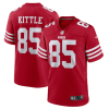 Men's San Francisco 49ers #85 George Kittle 2022 New Scarlet Stitched Game Jersey - Custom Name