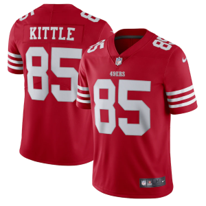 Men's San Francisco 49ers #85 George Kittle 2022 New Scarlet Vapor Untouchable Stitched Football Jersey - Custom Name