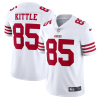 Men's San Francisco 49ers #85 George Kittle 2022 New White Vapor Untouchable Stitched Jersey - Custom Name