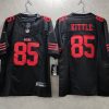 Men's San Francisco 49ers #85 George Kittle Black 2023 F.U.S.E. Vapor Untouchable Limited Stitched Football Jersey - Custom Name