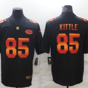 Men's San Francisco 49ers #85 George Kittle Black NFL 2020 Fashion Limited Stitched Jersey - Custom Name