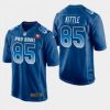 Men's San Francisco 49ers #85 George Kittle Blue Stitched Jersey - Custom Name