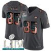 Men's San Francisco 49ers #85 George Kittle Gray With Super Bowl Patch Fashion Static Limited Stitched NFL Jersey - Custom Name