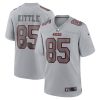 Men's San Francisco 49ers #85 George Kittle Grey Atmosphere Fashion Stitched Game Jersey - Custom Name