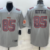 Men's San Francisco 49ers #85 George Kittle Grey With Patch Atmosphere Fashion Stitched Jersey - Custom Name