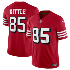 Men's San Francisco 49ers #85 George Kittle New Red 2023 F.U.S.E. Vapor Untouchable Limited Stitched Football Jersey - Custom Name
