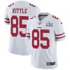Men's San Francisco 49ers #85 George Kittle New White Vapor Untouchable Limited Stitched NFL Jersey - Custom Name