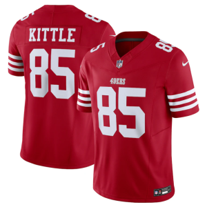 Men's San Francisco 49ers #85 George Kittle Red 2023 F.U.S.E. Vapor Untouchable Limited Stitched Football Jersey - Custom Name