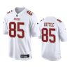 Men's San Francisco 49ers #85 George Kittle White Fashion Vapor Untouchable Limited Stitched Football Jersey - Custom Name
