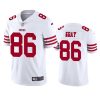 Men's San Francisco 49ers #86 Danny Gray 2022 White Vapor Untouchable Stitched Football Jersey - Custom Name