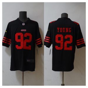 Men's San Francisco 49ers #92 Chase Young Black 2023 F.U.S.E. Stitched Football Jersey - Custom Name