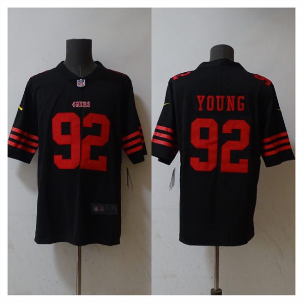 Men's San Francisco 49ers #92 Chase Young Black 2023 F.U.S.E. Stitched Football Jersey - Custom Name